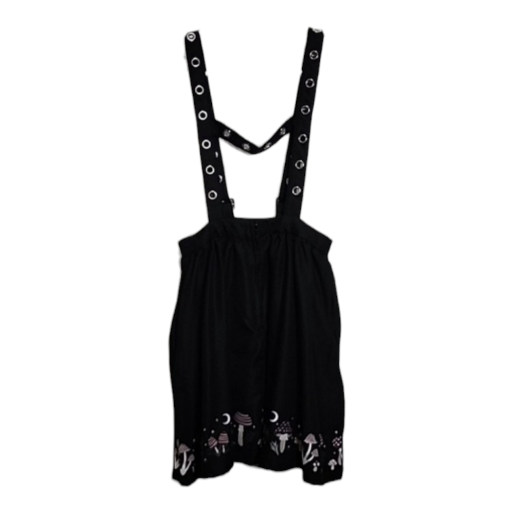 Hot Topic Women's Black and Pink Dungarees-overalls size S/M - Picture 9 of 9